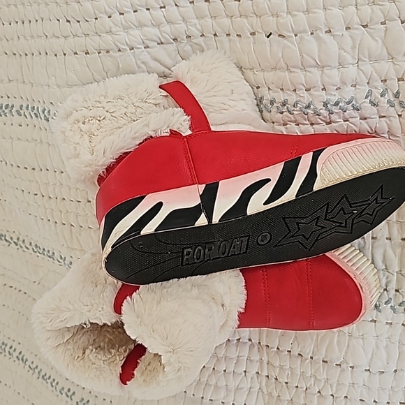 ROR OAT booties  size  39 red  with zebra accents - Picture 5 of 13